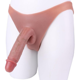 Дільдо з пенісоподібною насадкою та петлею для Strapon - для пар, жінок та чоловіків. Дільдо-сліп з подовжувачем пеніса