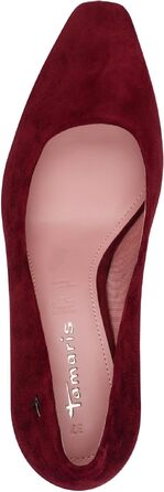 Жіночі туфлі-човники Tamaris зі шкіри, колір бордовий (Merlot), розмір 39 EU