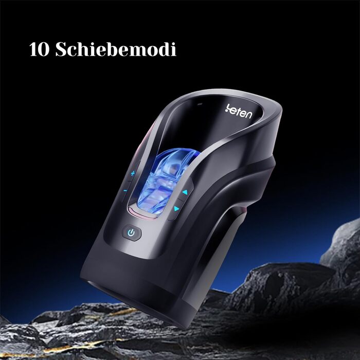 Електричний мастурбатор для чоловіків Leten Cannon King Mini - Blowjob машина з 10 режимами, голосовою стимуляцією та функцією всмоктування