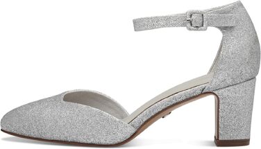 Жіночі туфлі-човники Tamaris Silver Glam 919, сріблясті, синтетика, розмір 40 EU