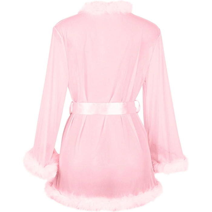 Жіноча спідня білизна комплект великих розмірів. Сукня-комбінезон з бюстгальтером та танга. Елегантний мокрий ефект, штучна шкіра, рожевий, XL