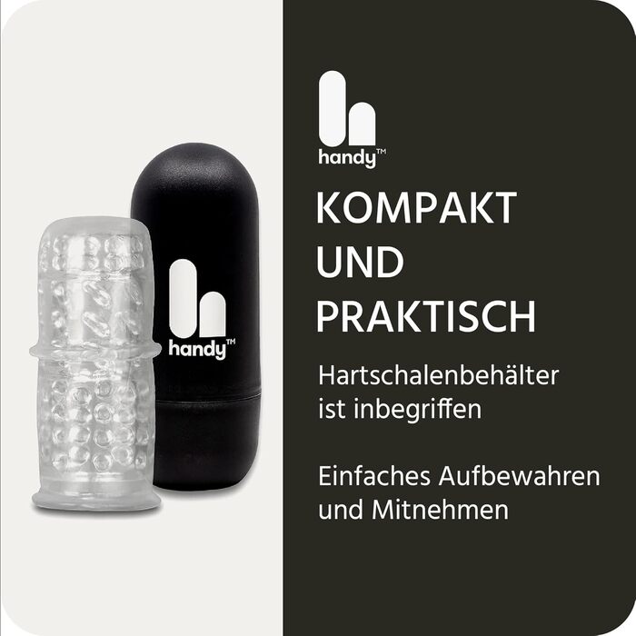 Масажер для чоловіків Mermaid-Kollektion з текстурованим покриттям, 12,5–13,5 см x 2,1–2,6 см
