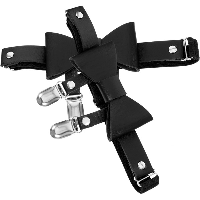 Кліп для шкарпеток Minkissy: регульований ремінь для ніг, пояс для ніг, підтяжки, кільце для ніг, пояс для жінок, чорний