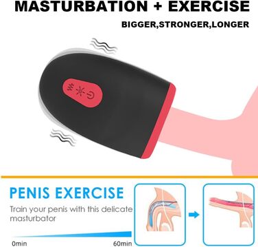 Електричний мастурбатор для чоловіків з 6 режимами вібрації, автоматичний стакан, SM еротичний стимулятор