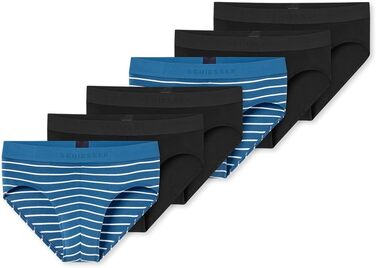 Труси чоловічі Schiesser 3 шт. Bio Baumwolle Multipack - 95/5 Organic (M, Чорний / Синій (920))
