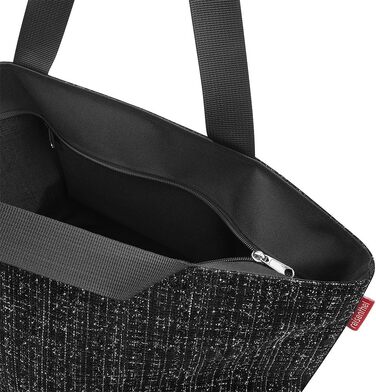 Сумка-шопер reisenthel shopper M — містка жіноча сумка та стильна ручна сумка з водовідштовхувального матеріалу букле, чорна