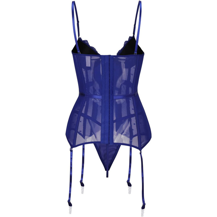 Жіноче корсетне боді з мереживом GMDNS, синій, 4XL - формирующий одяг