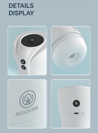 Масажер для чоловіків з нагріванням, 4 режими всмоктування, 10 вібрацій, чорний