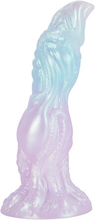 Анальний вібратор Yasexx Fantasy Monster - силіконовий дildo з присоскою для чоловіків та жінок (блакитний, L/M)