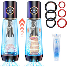 Електрична помпа для збільшення статевого члена - чоловіча іграшка для мастурбації. Вібратор, набір для соло-ігор, вакуумна помпа, штучний оральний секс, для чоловіків