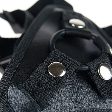 Секс-іграшка для жінок FESTSITZENDER STRAP ON з системою SNAP-LOCK, чорний силікон, 21x4.5 см
