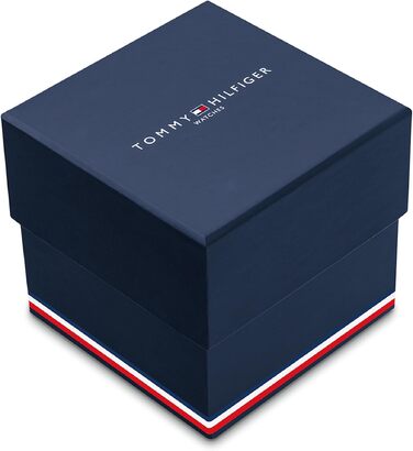 Чоловічий кварцовий годинник Tommy Hilfiger з комбінованим ремінцем зі сталі та шкіри, сріблястий метал, багатофункціональний циферблат