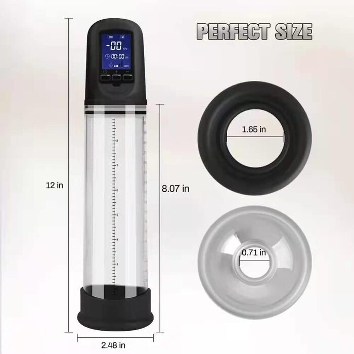 Електрична вакуумна помпа для збільшення пеніса RIVILA - 4 рівні, для чоловіків