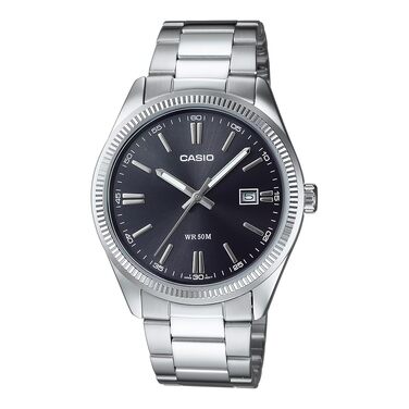 Чоловічий наручний годинник Casio Collection сріблястий/чорний