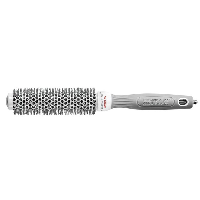 Керамическая ионизирующая круглая щетка для волос Olivia Garden Ceramic + Ion Speed XL 25/40 мм для укладки та вирівнювання короткого волосся