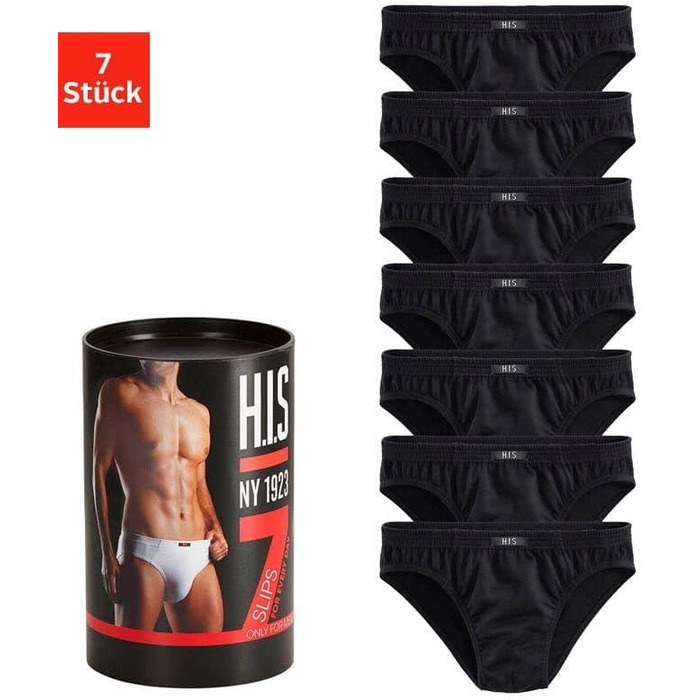Чоловічі труси H.I.S., 7 шт. | Зміна щодня | Чорний колір
