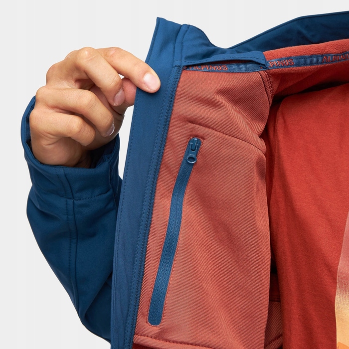 Чоловіча тактична куртка Softshell Alpinus ASO, синя, розмір M