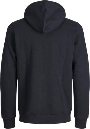 Чоловіча толстовка з капюшоном та блискавкою Jack & Jones Zip Hoodie, однотонна, колір Scarab, розмір XS