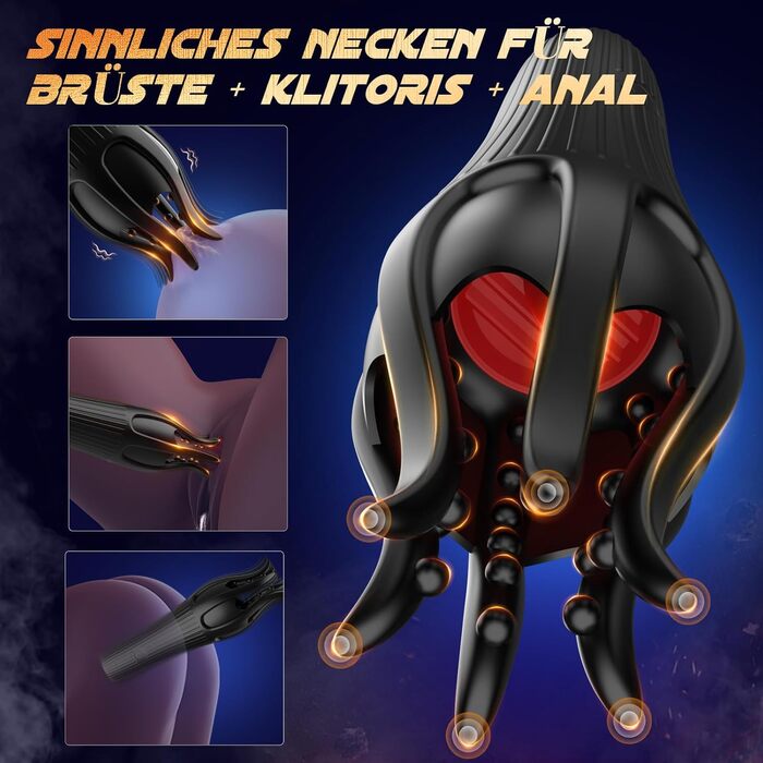 Мастурбатор для чоловіків з 10 режимами вібрації, стимулятор головки пеніса, іграшка для сексуальних задоволень, чорний