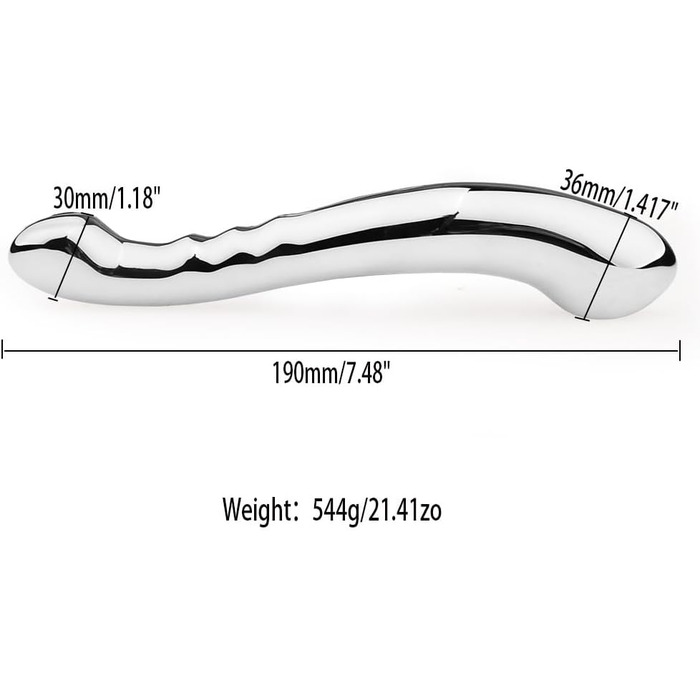Анальний плуг GUYOS Doppelkopf з нержавіючої сталі, стимулятор G-точки, для жінок та чоловіків, масаж простати, інтимні іграшки для пар, 544г