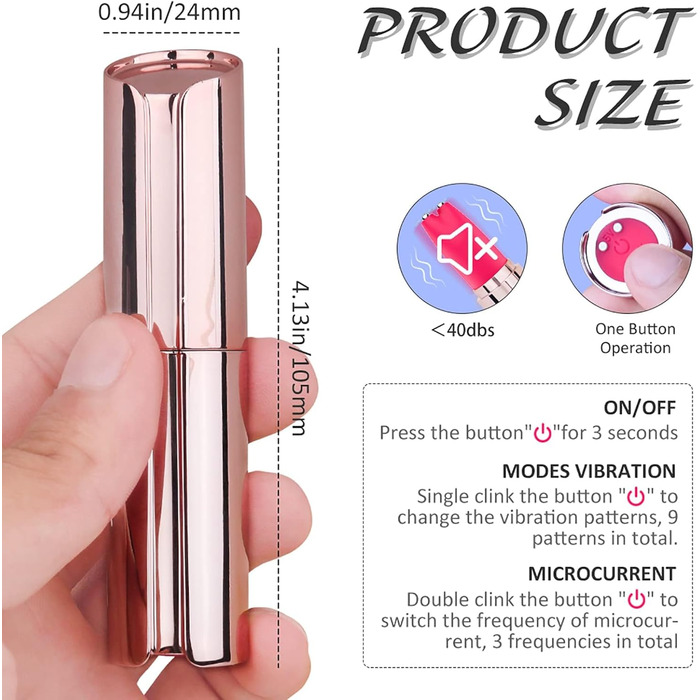 Вібратор міні для жінок, стимулятор G-точки, 9 режимів, електричний, портативний, для особистого використання та парних ігор