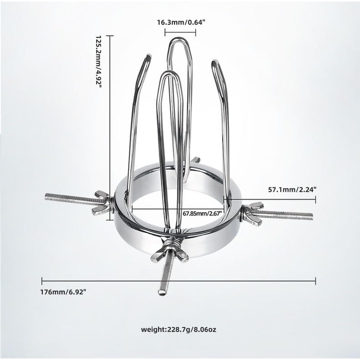Анальний дилататор/розширювач Hohl – набір 6 шт. (4 шт.) для дорослих. Металевий анальний плаг для розширення та мастурбації