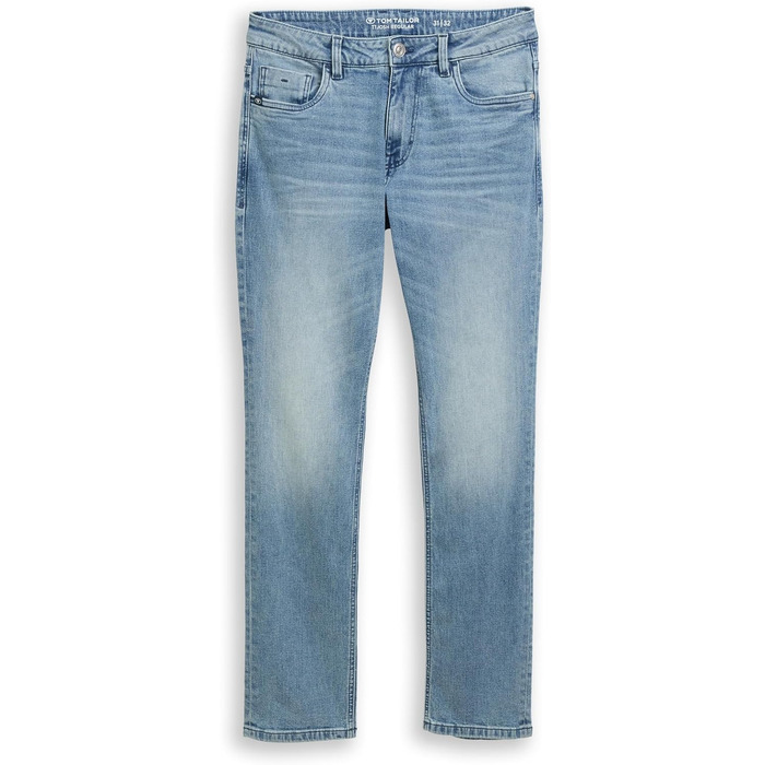 Чоловічі джинси Tom Tailor Josh Regular Slim зі стрейчем, світло-блакитні (33W / 32L, Light Stone Blue Denim)