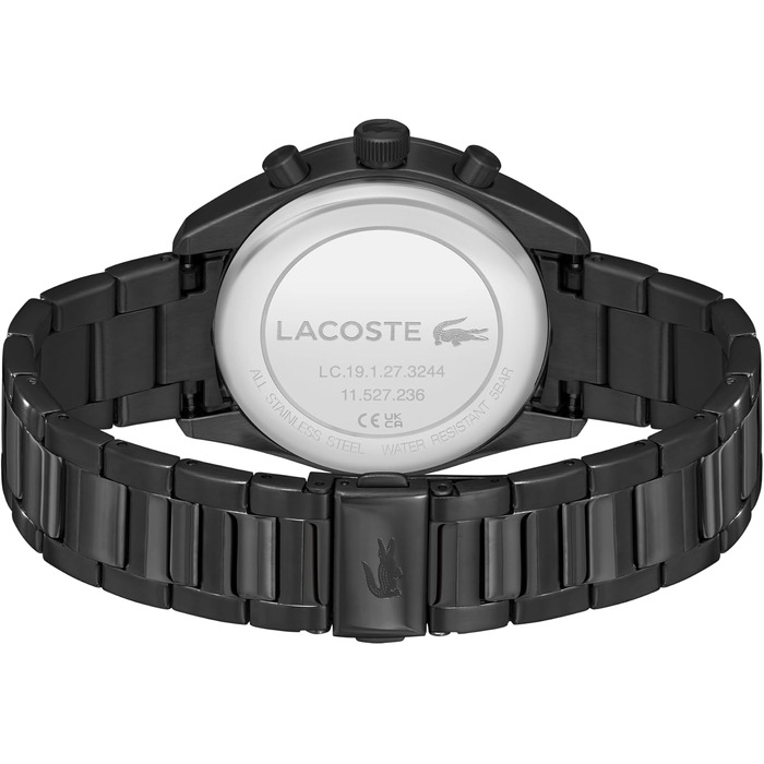 Чоловічий годинник Lacoste Boston Chronograph зі сталевим браслетом (Silver, Metal)