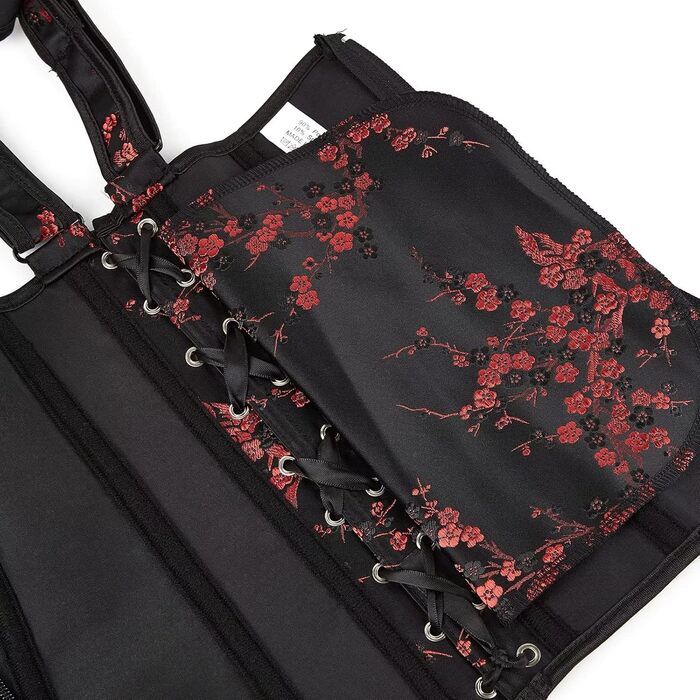 Корсаж бюст'є з квітковим візерунком, чорний (Jutrisujo)