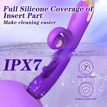 Вібратор Guspiun 3 в 1 для жінок: G-точка, анальний та кліторальний вібратор. 7 режимів, тиха робота