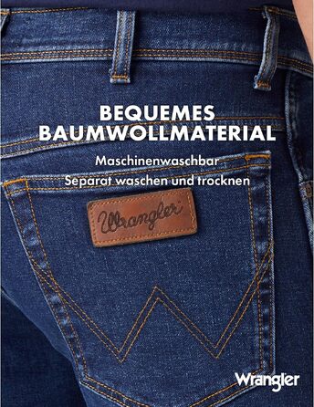 Чоловічі джинси Wrangler Texas Authentic Straight Fit, колір Darkstone Blue, 36W / 30L