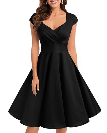 Сукня в стилі 1950-х, ретро, коктейльна, рокабіллі, Bbonlinedress, чорна
