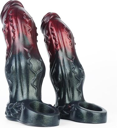 Силіконовий пеніс-чохол Soarvlorfy для собак, реалістичний, фіолетовий, L