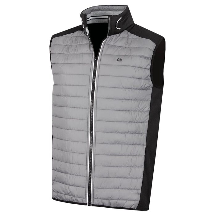 Чоловічий гібридний утеплений жилет Cavin Kein Bodywarmer, розмір 5XL, сріблясто-чорний