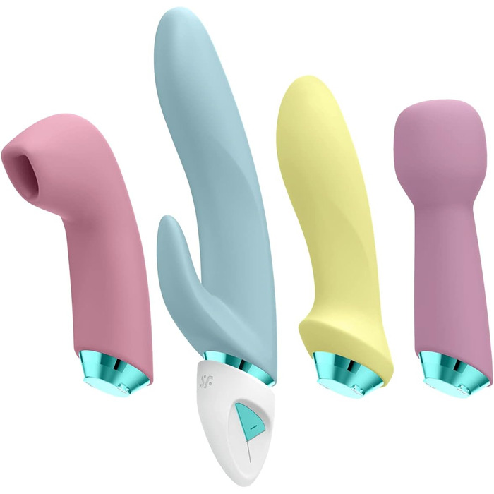 Набір вібраторів Satisfyer Fabulous Four | Вібратор, масажер, Rabbit | Водостійкий (IPX7) | Для еротичної стимуляції