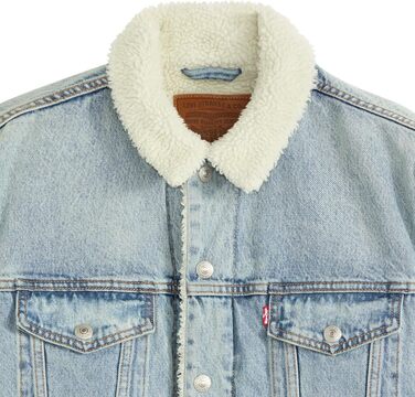 Чоловіча джинсова куртка Levi's Trucker з підкладкою Sherpa, колір Kentucky Blue