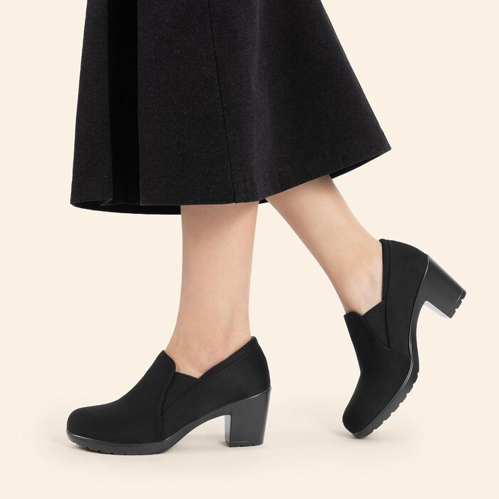 Жіночі класичні туфлі-човники DREAM PAIRS, чорна замша, розмір 39 EUR