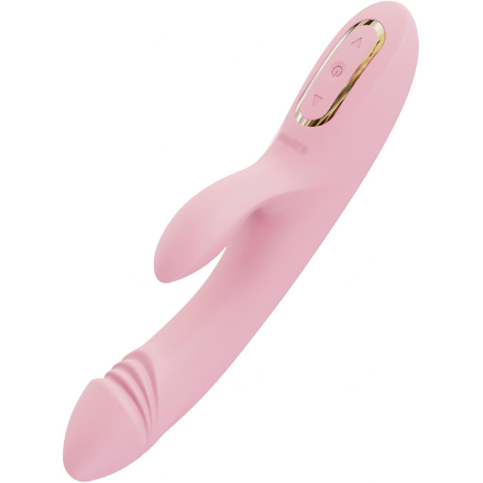 Вібратор Rabbit - вібратор для жінок, G-spot, 9+3 режими, нагрівання, рожевий