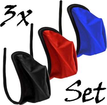 Набір трусів чоловічих 3 шт. Lau-Fashion C-String Tanga, Basic, S/M/L