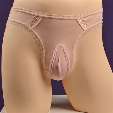 Чоловічі боксери 4 шт./уп. Сексуальні боксери великого розміру, мереживо, блискучі, дихаючі, шовкові труси G-string (XL, рожевий)