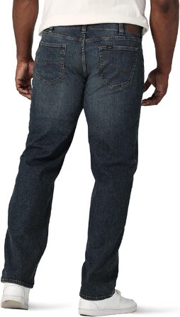Чоловічі джинси Lee Big and Tall Extreme Motion Relaxed Straight Maverick, 44W / 32L