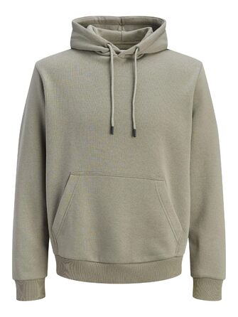 Чоловічий худі JACK & JONES Mae однотонний з капюшоном, колір Vetiver, розмір XS