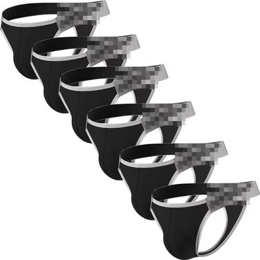 Чоловіча спідня білизна Faringoto: Танга, G-стрінг, Jockstrap, Slips Homme (Чорний, S)