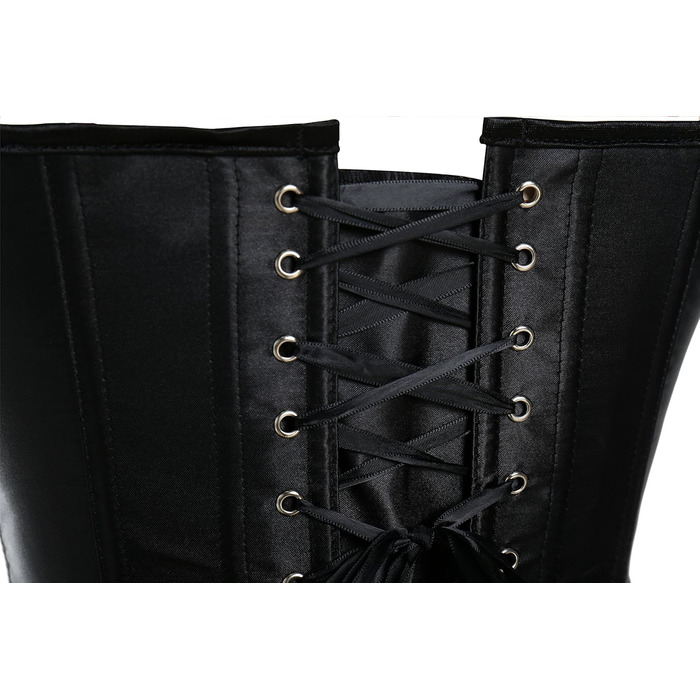 Корсет MISS MOY Donna Satin Bustino Overbust Білий (M, Чорний)