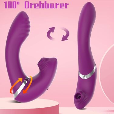 Вібратор G-Punkt 3 в 1: тихий, потужний, з 7 режимів та функцією імпульсу. Іграшка для дорослих з силікону для жінок та пар.