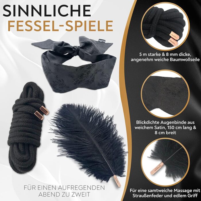 Набір для BDSM від DaniChou: іграшки для дорослих, фетіш, зв'язування, петарди, щипці, маски для очей, набір для пар