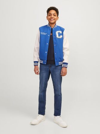 Дитячі джинси Jack & Jones Boy Slim Fit JJIGLENN синього кольору, розмір 152