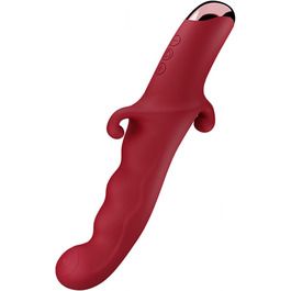 Вібратор Rabbit Realistischer Vibrator для жінок: G-точка, ануса, 10 режимів, тихий, Rose Rot
