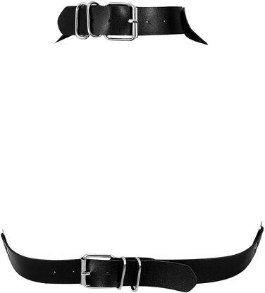 Корсет-нагрудник з шкіри для жінок PETMHS, чорний, готичний стиль