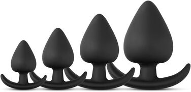 Анальний плаг BeHorny з високоякісного силікону, 4-частинний набір